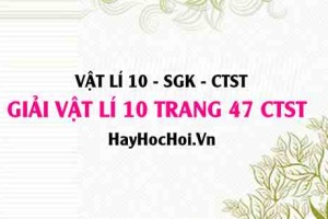Giải Vật lí 10 trang 47 Chân trời sáng tạo SGK